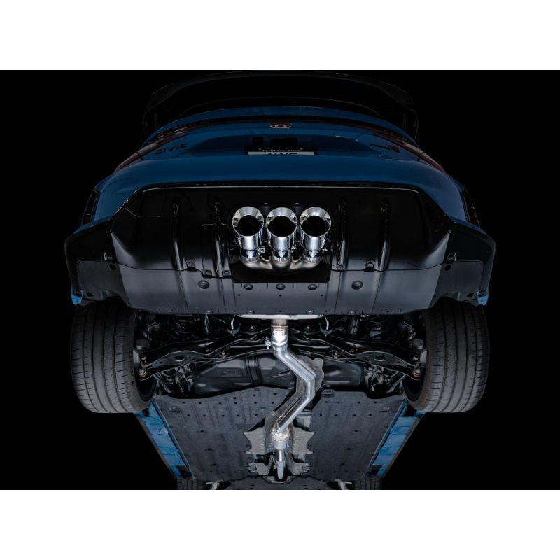 AWE Tuning 2023 Honda Civic Type R FL5 Touring Edition Exhaust w/ Triple Chrome Silver Tips
