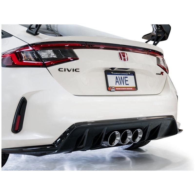 AWE Tuning 2023 Honda Civic Type R FL5 Touring Edition Exhaust w/ Triple Chrome Silver Tips