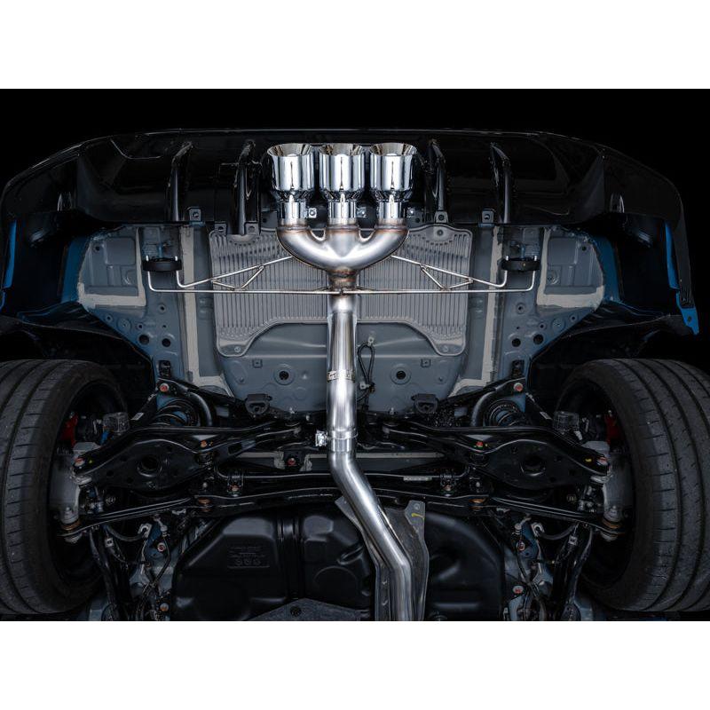 AWE Tuning 2023+ Honda Civic Type R FL5 Track Edition Exhaust w/ Triple Chrome Silver Tips