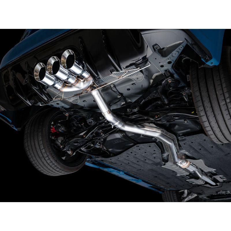 AWE Tuning 2023+ Honda Civic Type R FL5 Track Edition Exhaust w/ Triple Chrome Silver Tips