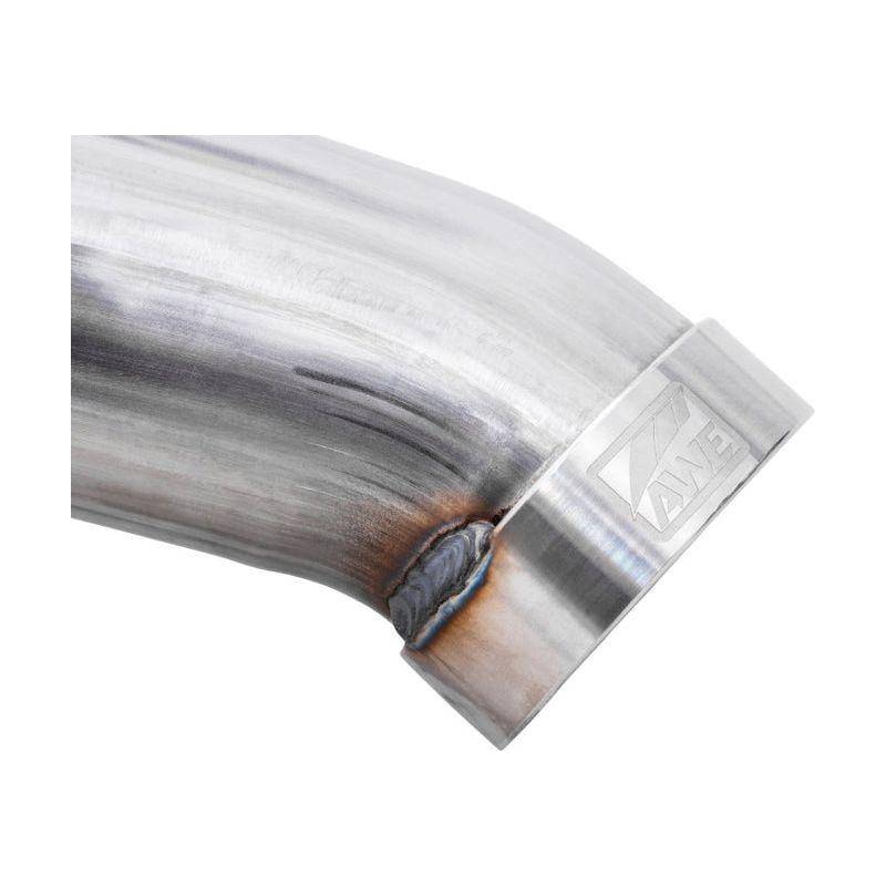 AWE Tuning 22-23 GMC Sierra 1500 AT4X 6.2L 0FG Catback Split Dual (Flat Bumper) - Bashguard(No Tips)