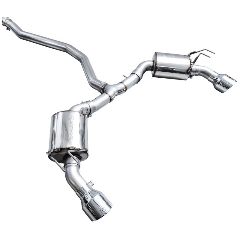 AWE Tuning 22+ Honda Civic Si/Acura Integra Touring Edition Catback Exhaust - Dual Chrome Silver Tip