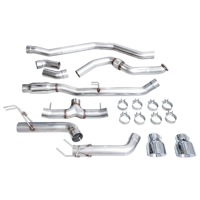 AWE Tuning 22+ Honda Civic Si/Acura Integra Track Edition Catback Exhaust - Dual Chrome Silver Tips