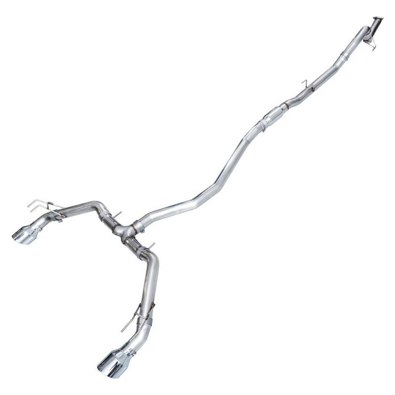 AWE Tuning 22+ Honda Civic Si/Acura Integra Track Edition Catback Exhaust - Dual Chrome Silver Tips
