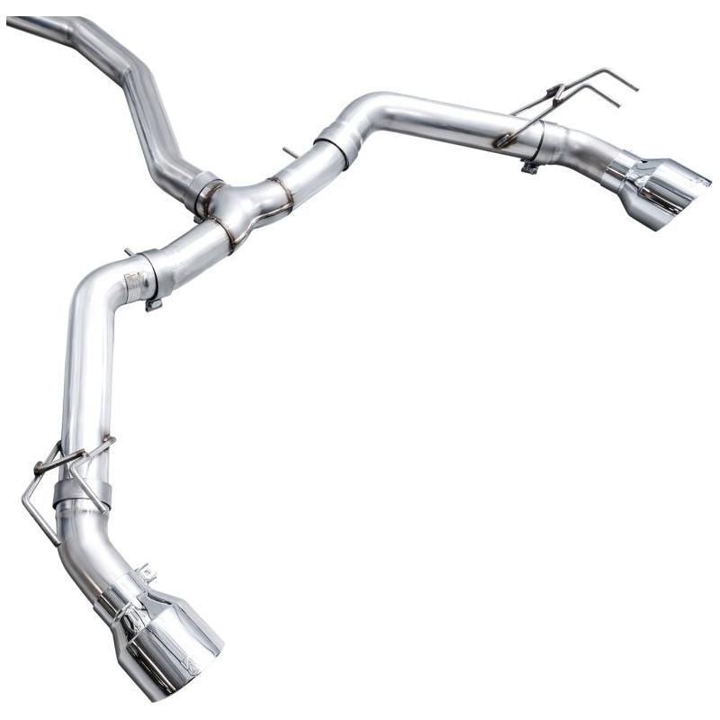 AWE Tuning 22+ Honda Civic Si/Acura Integra Track Edition Catback Exhaust - Dual Chrome Silver Tips