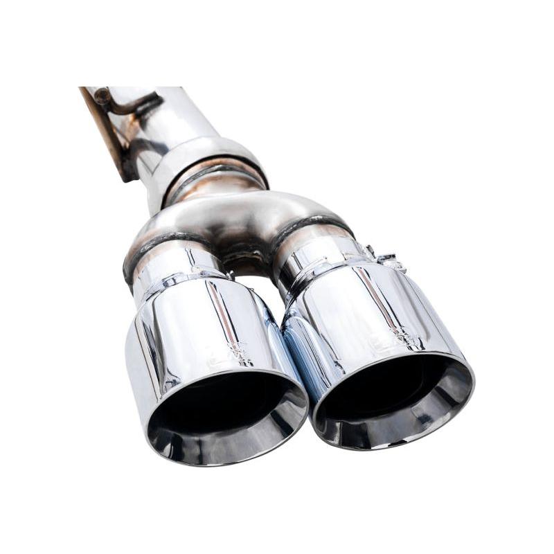 AWE Tuning 4th Gen GM 1500 5.3L 0FG Catback Split Rear Exit (w/ Bumper Cutouts) - Quad Chrome Tips