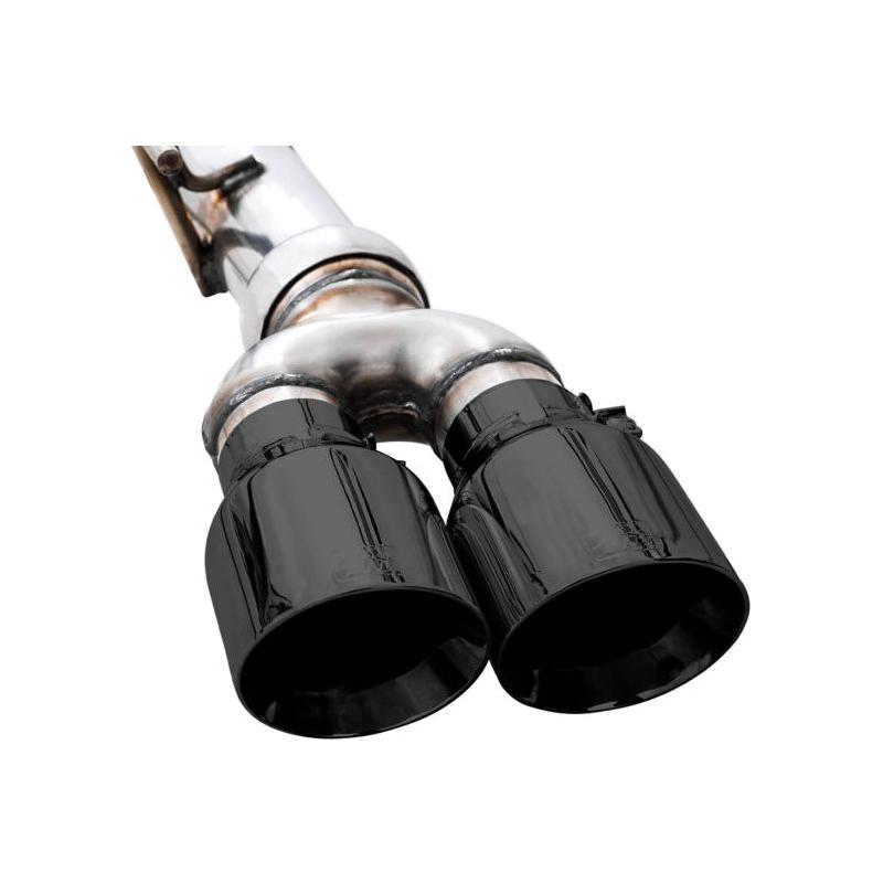 AWE Tuning 4th Gen GM 1500 6.2L 0FG Catback Split Rear Exit (w/ Bumper Cutouts) - Quad Diamond Tips