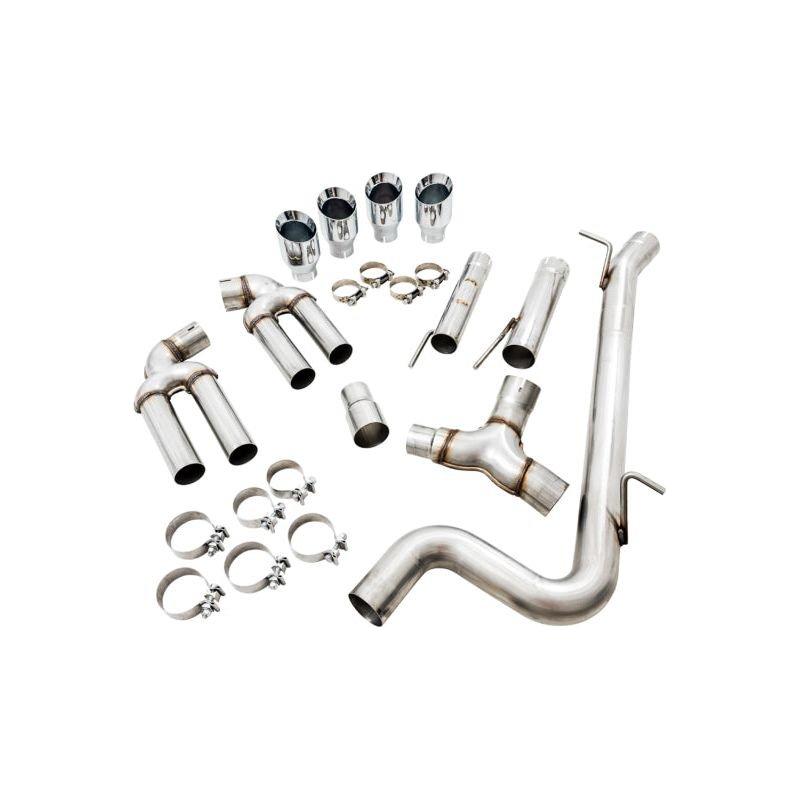 AWE Tuning Audi 8V S3 Track Edition Exhaust w/Chrome Silver Tips 102mm