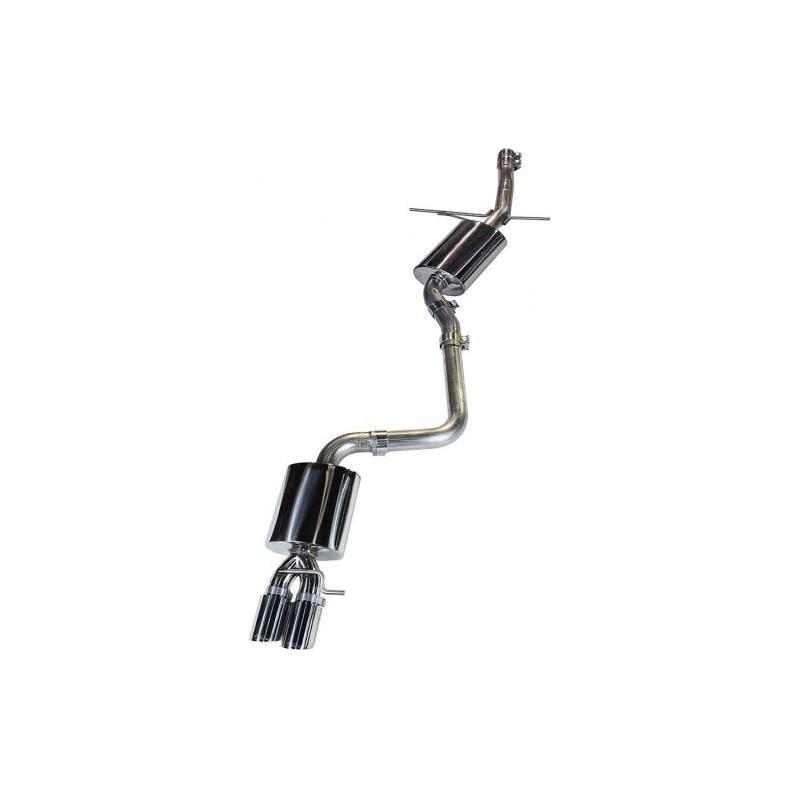 AWE Tuning Audi B8 A4 Touring Edition Exhaust - Single Side Polished Silver Tips