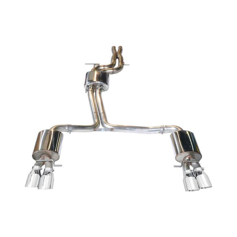 AWE Tuning Audi B8.5 S4 3.0T Touring Edition Exhaust System - Chrome Silver Tips (102mm)