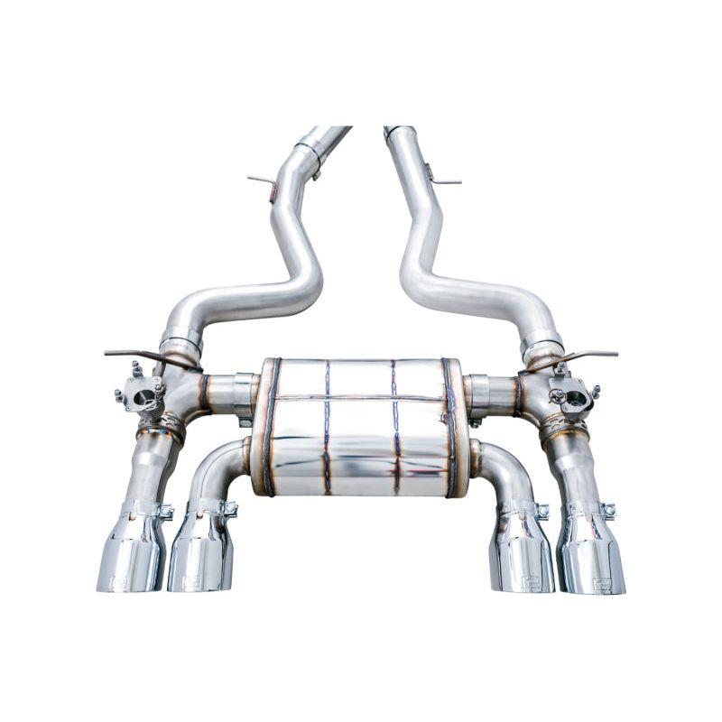 AWE Tuning BMW F8X M3/M4 SwitchPath Catback Exhaust - Chrome Silver Tips