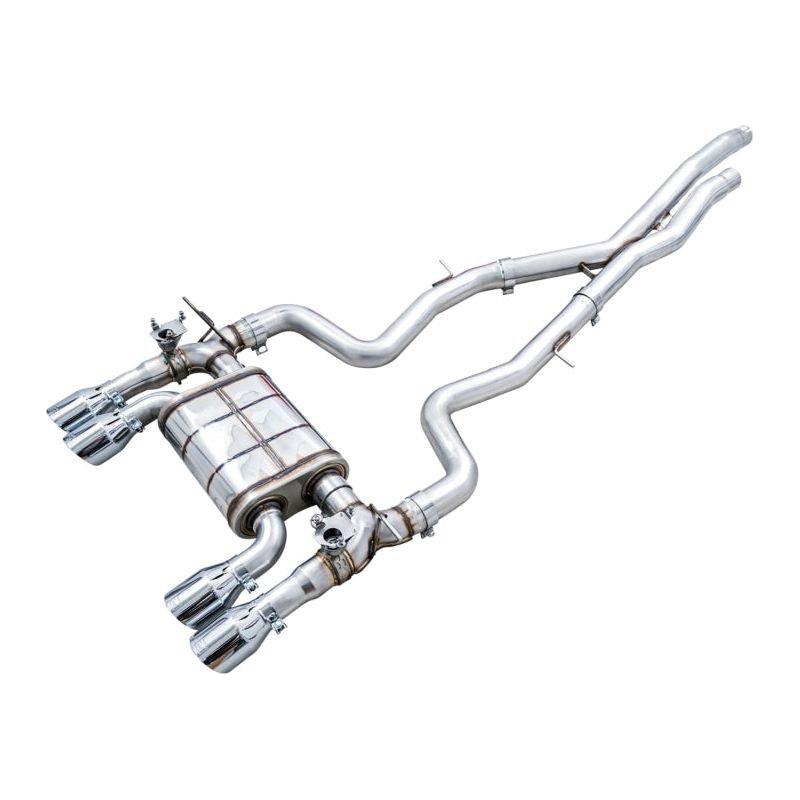 AWE Tuning BMW F8X M3/M4 SwitchPath Catback Exhaust - Chrome Silver Tips