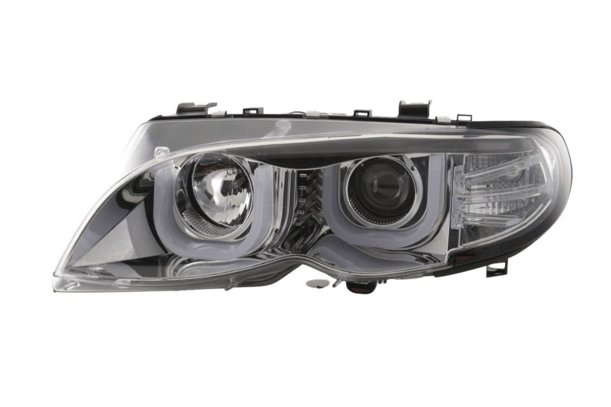 BMW 3-series E46 Sedan/Touring Chrome U Eye Headlights (2002-2005)