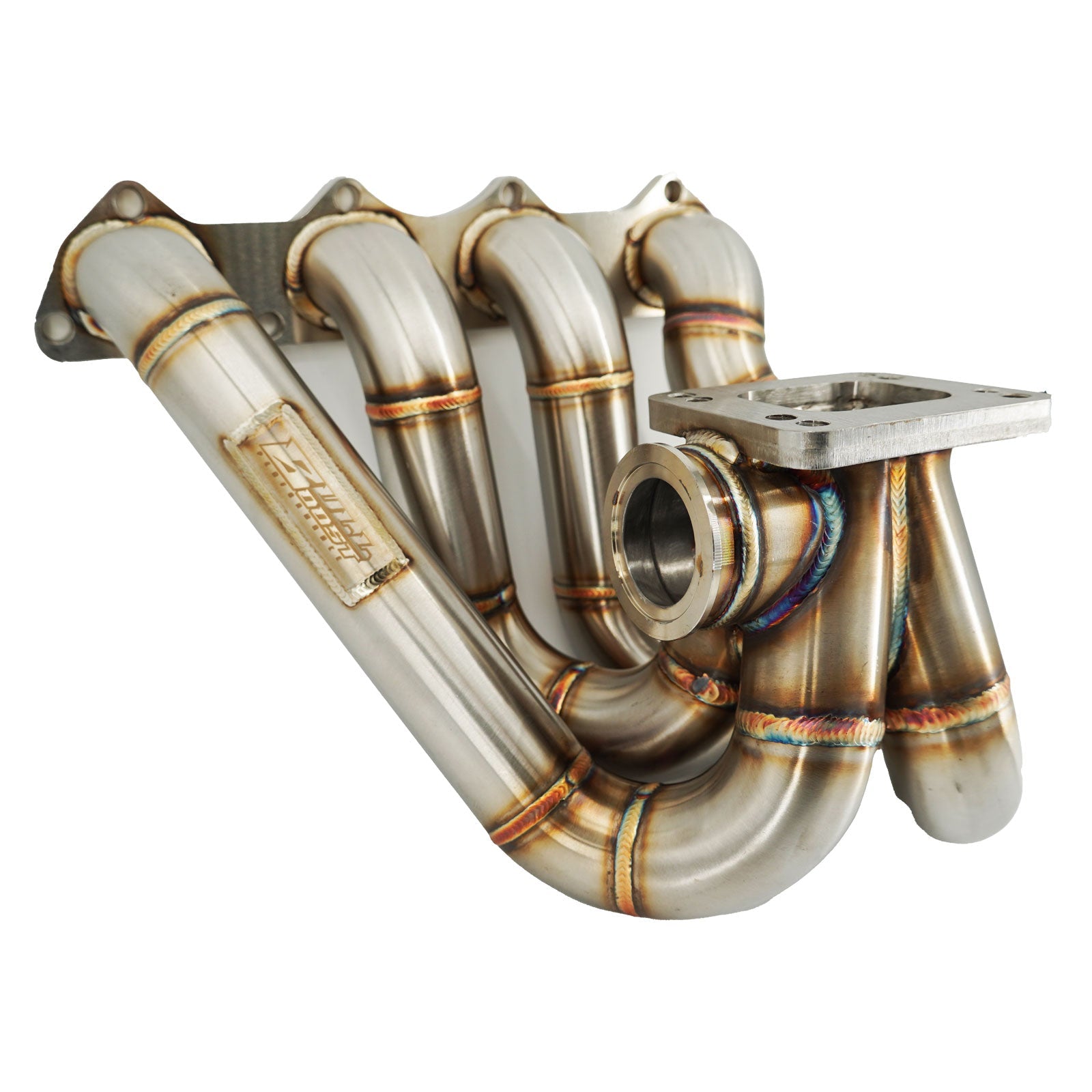 B Series T3 T4 Top Mount Turbo Manifold GSR Si B16 B18 B20 44mm For Civic Si DC2