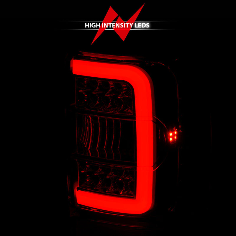 ANZO 2001-2011 Ford Ranger LED Tail Lights w/ Light Bar Chrome Housing Red/Clear Lens 311393
