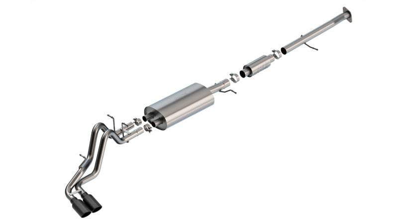 Borla 23-24 Chevrolet Colorado / 23-24 GMC Canyon S-Type Catback Exhaust w/Black Chrome Tips 140943BC