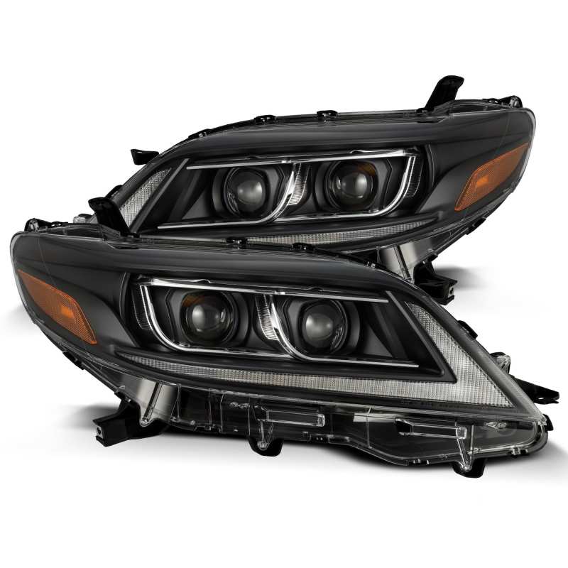 AlphaRex 11-20 Toyota Sienna LUXX-Series Projector Headlights Black
