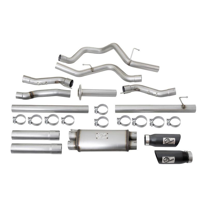 aFe MACHForce XP 3in 409-SS Exhaust Cat-Back 2017 Ford F-150 Raptor V6-3.5L (tt) w/ Black Tip