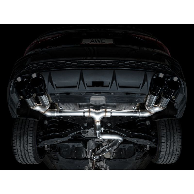 AWE 22-24 Audi 8Y S3 Track Edition Exhaust - Diamond Black Tips
