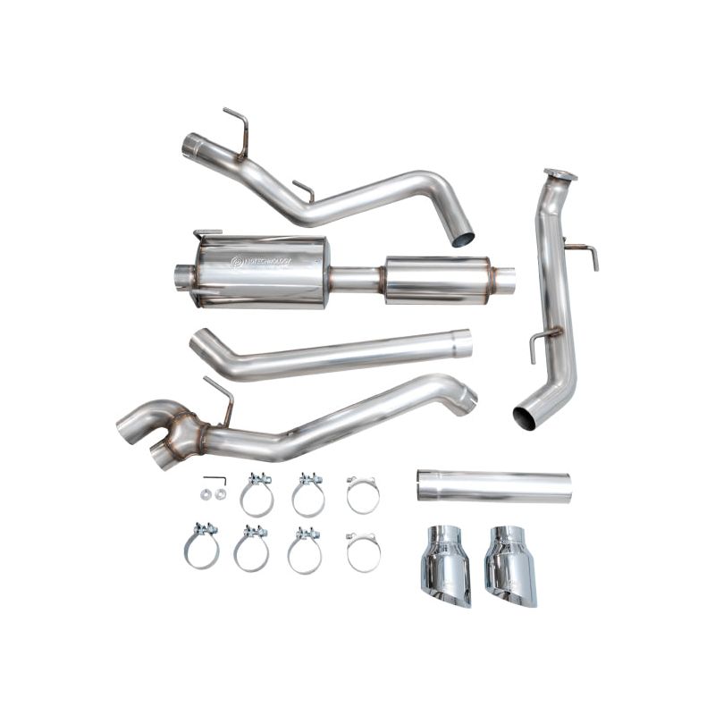 AWE Exhaust - 2024+ Toyota Tacoma Dual Chrome Silver Tips