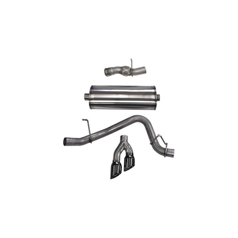 Corsa 15-16 GMC Yukon Denali 6.2L V8 Single Side Exit Cat-Back Exhaust w/ Polished Black Tips