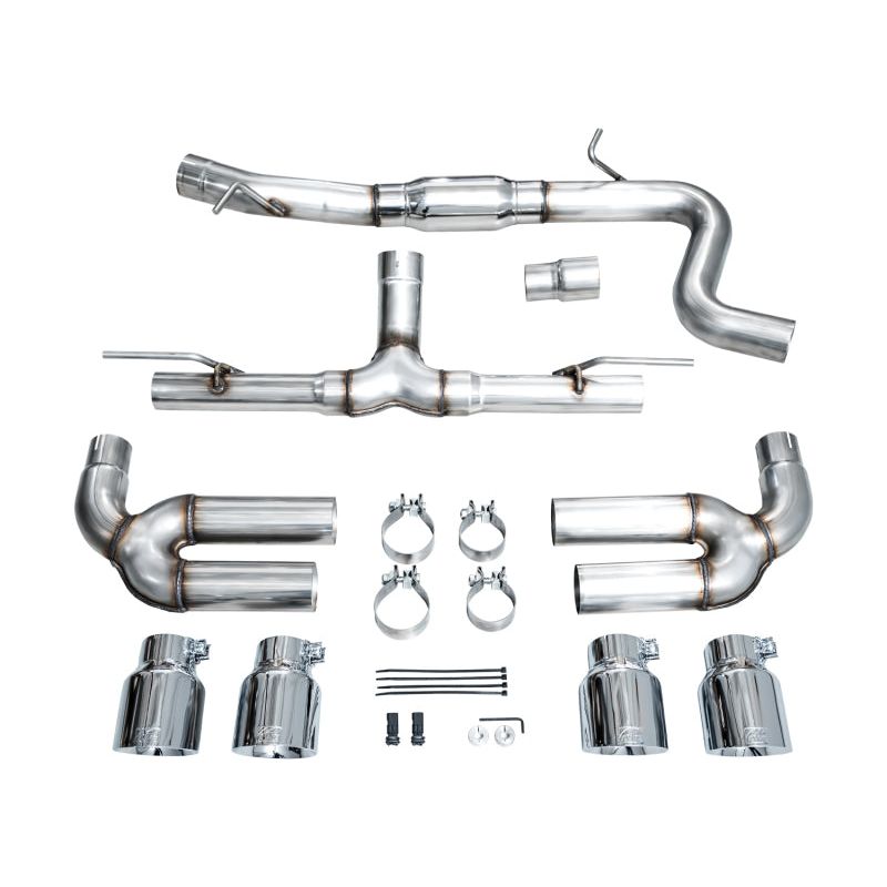 AWE 22-24 Audi 8Y S3 Track Edition Exhaust - Chrome Silver Tips