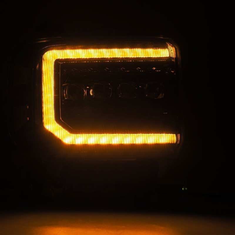 AlphaRex 14-18 GMC Sierra NOVA-Series LED Projector Headlights Alpha-Black