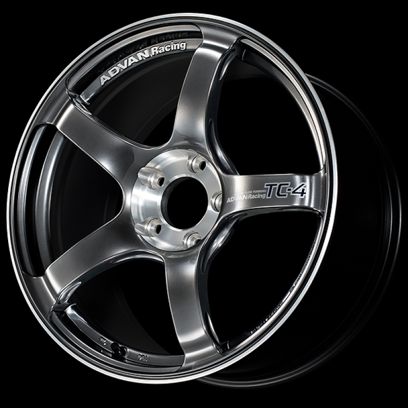 Advan TC-4 SE 17x9.0 / +45 Offset / 5x114.3 / 73mm Bore / Racing Hyper Black and Diamond Cut YADS7I45EHBF