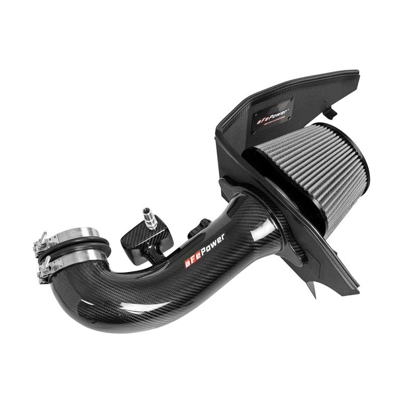 aFe 19-21 GM Trucks 5.3L/6.2L Track Series Carbon Fiber Cold Air Intake System W/ Pro Dry S Filters