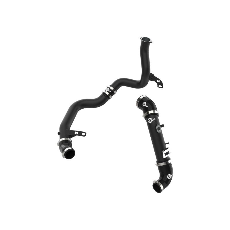 AFE 19-22 Hyundai Veloster N BladeRunner Aluminum Hot & Cold Charge Pipe Kit - Black