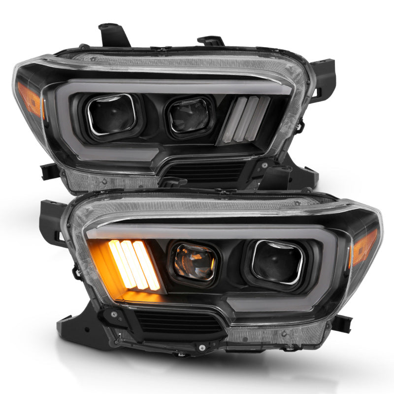 Anzo 16-17 Toyota Tacoma Projector Headlights w/ Plank Style Design