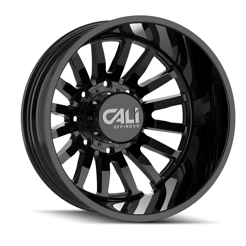 Cali Off-Road 9110D Summit Dually 22x8.25 / 8x165.1 BP / -232mm Offset / 121.3mm Hub Gls Blk Wheel 9110D-22881GBR232