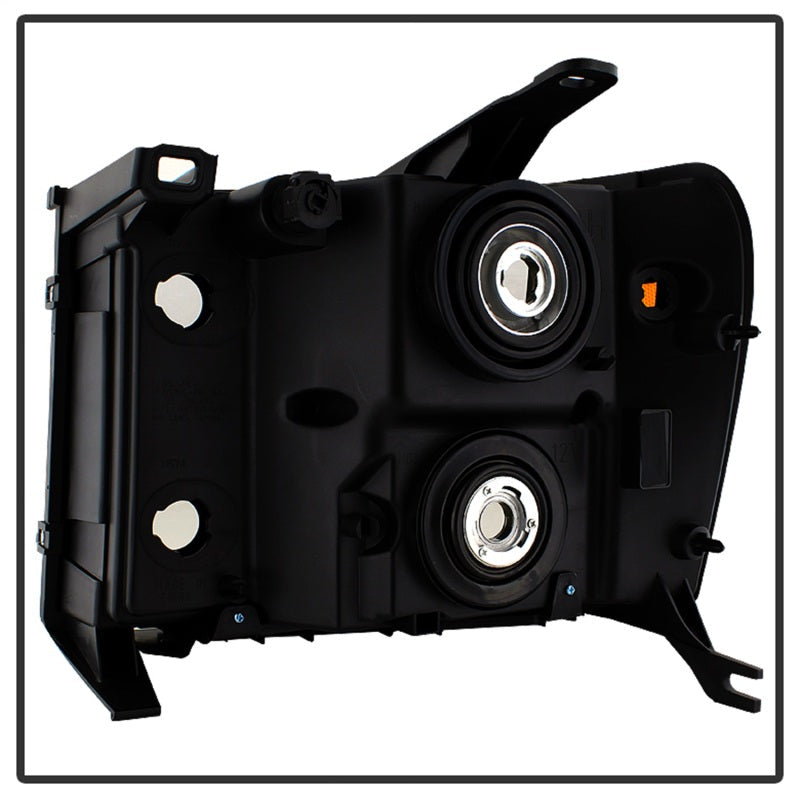 xTune GMC Sierra 07-13 Crystal Headlights Black HD-JH-GSIE07-AM-BK