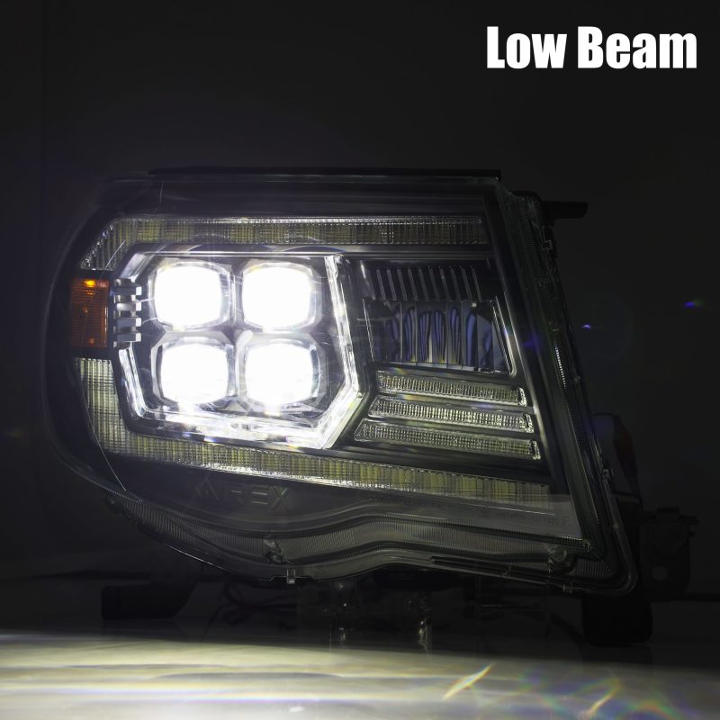 AlphaRex 05-11 Toyota Tacoma NOVA-Series LED Projector Headlights Black