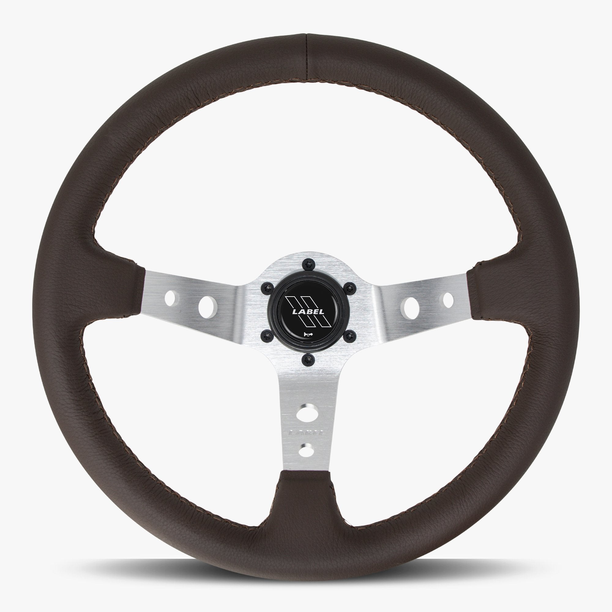 The Daytona | Nappa Brown Leather | Silver Spoke | Brown Stitch