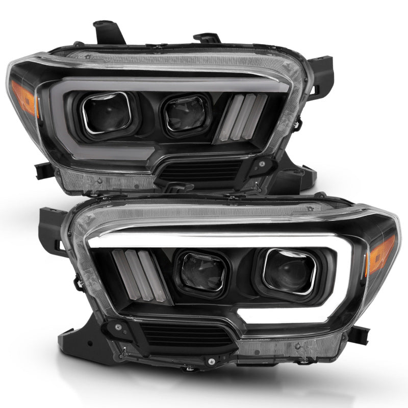 Anzo 16-17 Toyota Tacoma Projector Headlights w/ Plank Style Design