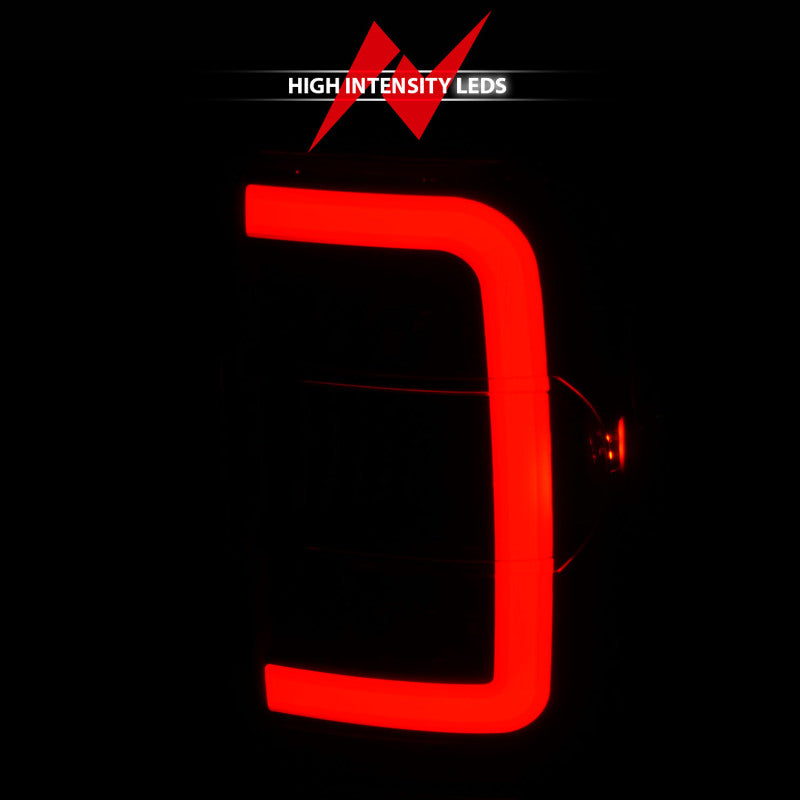 ANZO 2001-2011 Ford Ranger LED Tail Lights w/ Light Bar Black Housing Clear Lens 311390