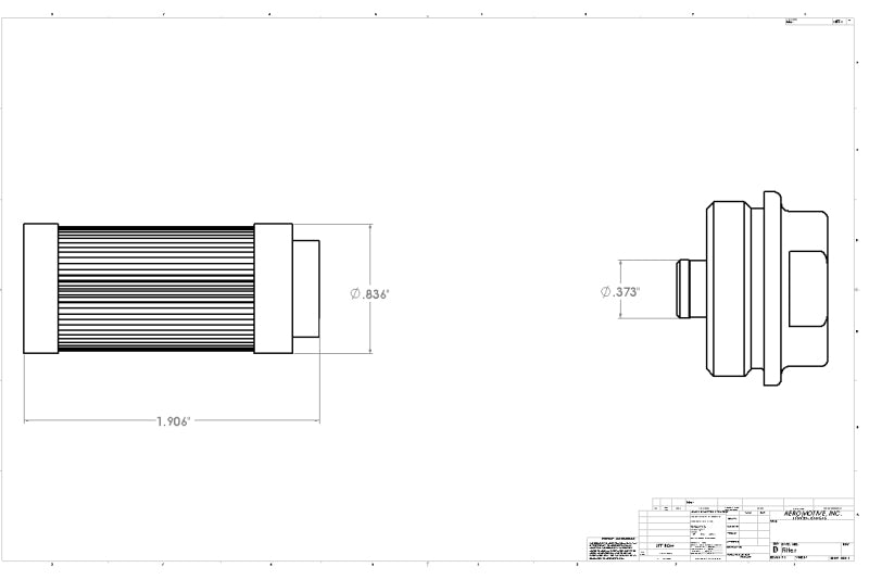 Aeromotive SS Series 40-Micron Fuel Filter