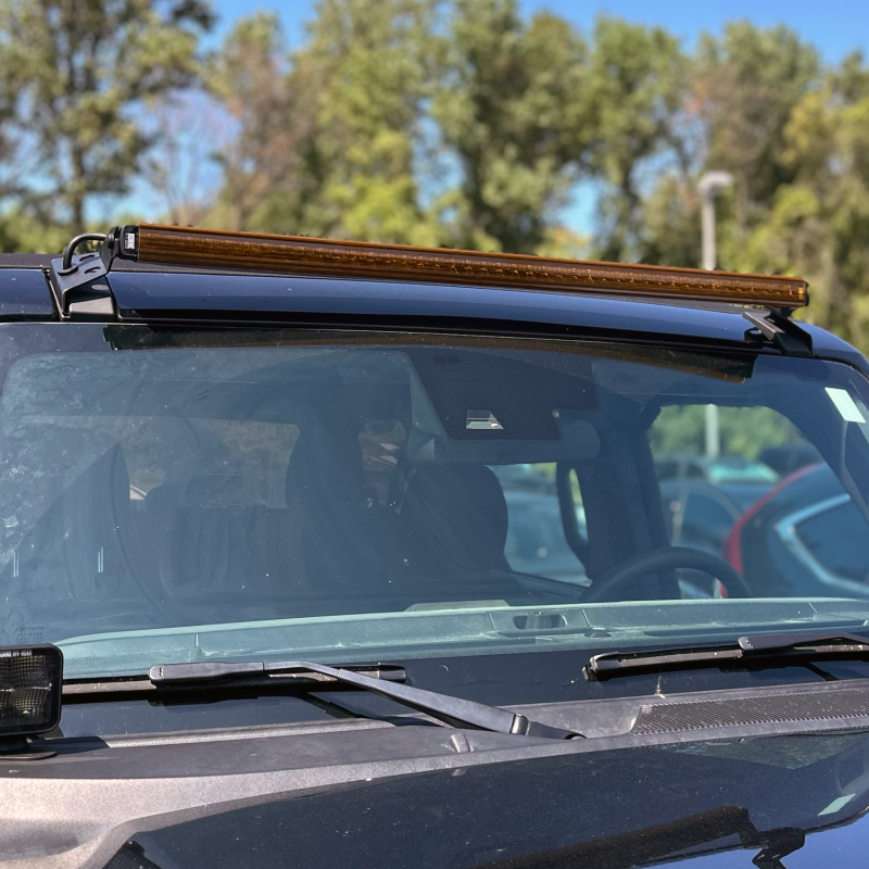 Borne Off-Road Light Bar Cover Single Row 40in Amber BNLT-COV-SS40YL