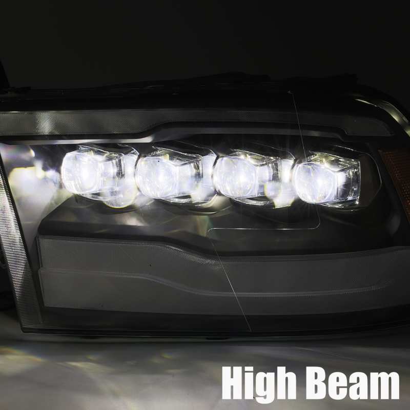 AlphaRex 09-18 Ram Truck NOVA-Series LED Projector Headlights Alpha-Black