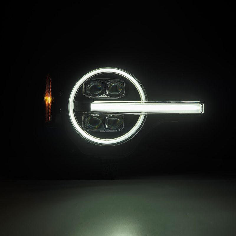 AlphaRex 21-23 Ford Bronco / 22-23 Bronco Raptor NOVA-Series LED Projector Headlights Black