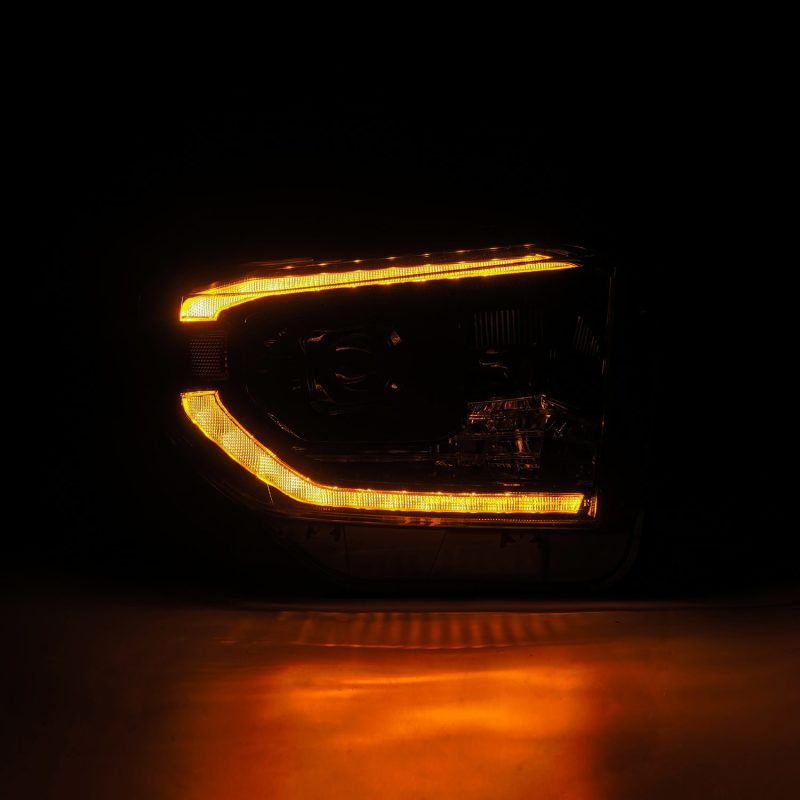 AlphaRex 14-21 Toyota Tundra MK II LUXX-Series LED Projector Headlights Alpha-Black