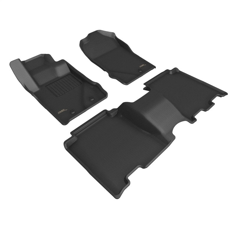3D MAXpider 21- Ford Bronco Kagu Rear Floorliners Black L1FR14901509
