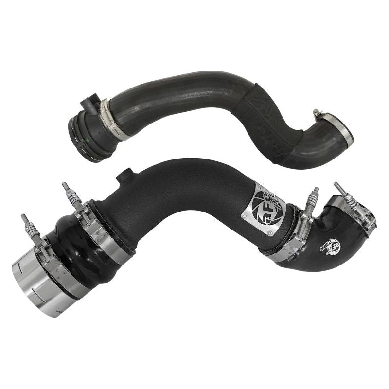 aFe Bladerunner 3in Hot and Cold Side Black Intercooler Tubes 2017 Ford Diesel Trucks V8 6.7L (td)