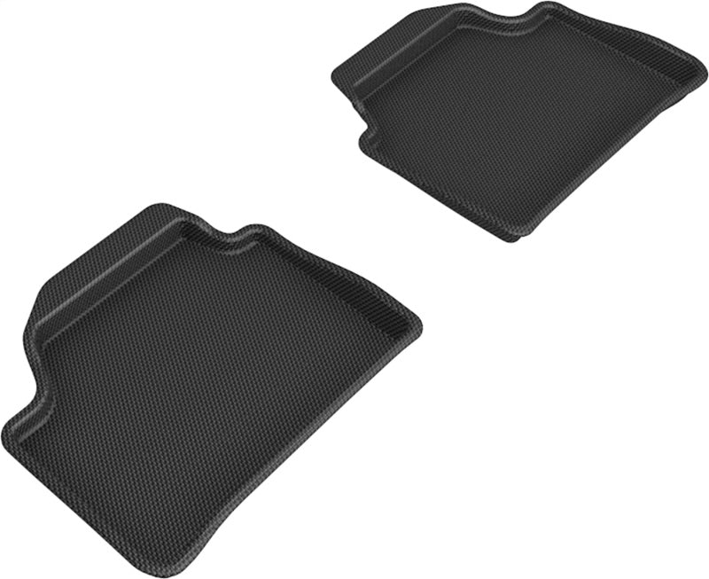 3D MAXpider 12-19 BMW 1 Series Kagu Rear Floor Mat- Black L1BM03621509