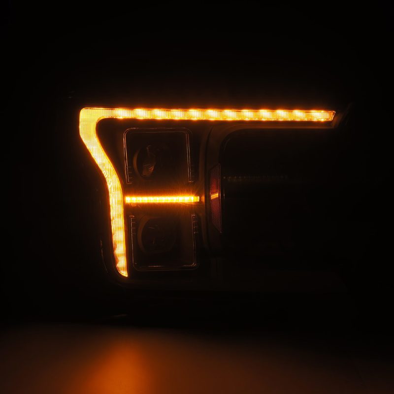 AlphaRex 18-20 Ford F150 (MK II 14th Gen Style) LUXX-Series LED Projector Headlights Alpha-Black