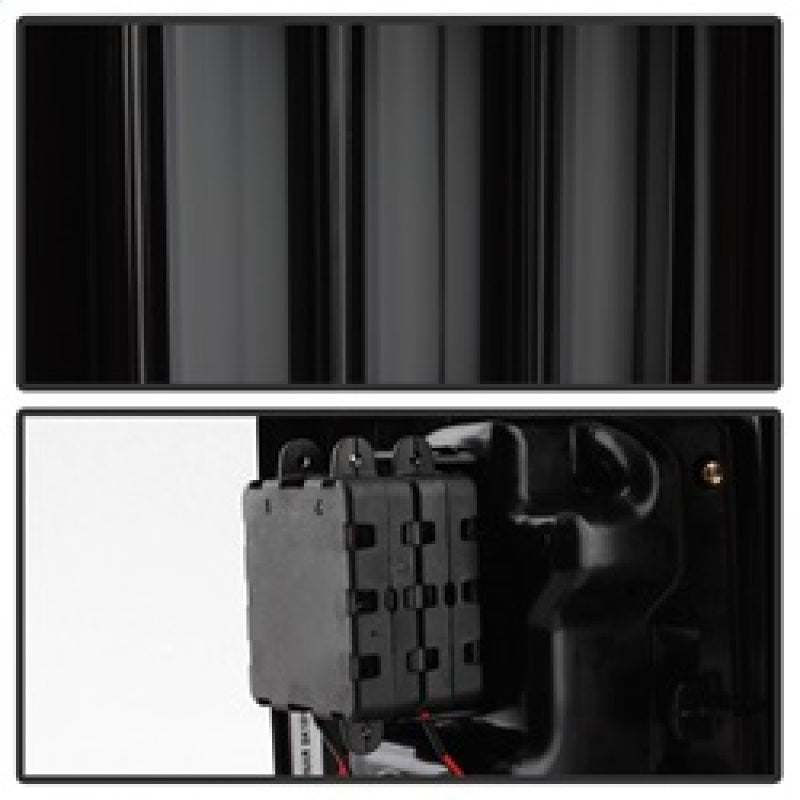 Spyder 07-16 Jeep Wrangler Version 2 Light Bar LED Tail Lights - Smoke (ALT-YD-JWA07V2-LBLED-BSM)