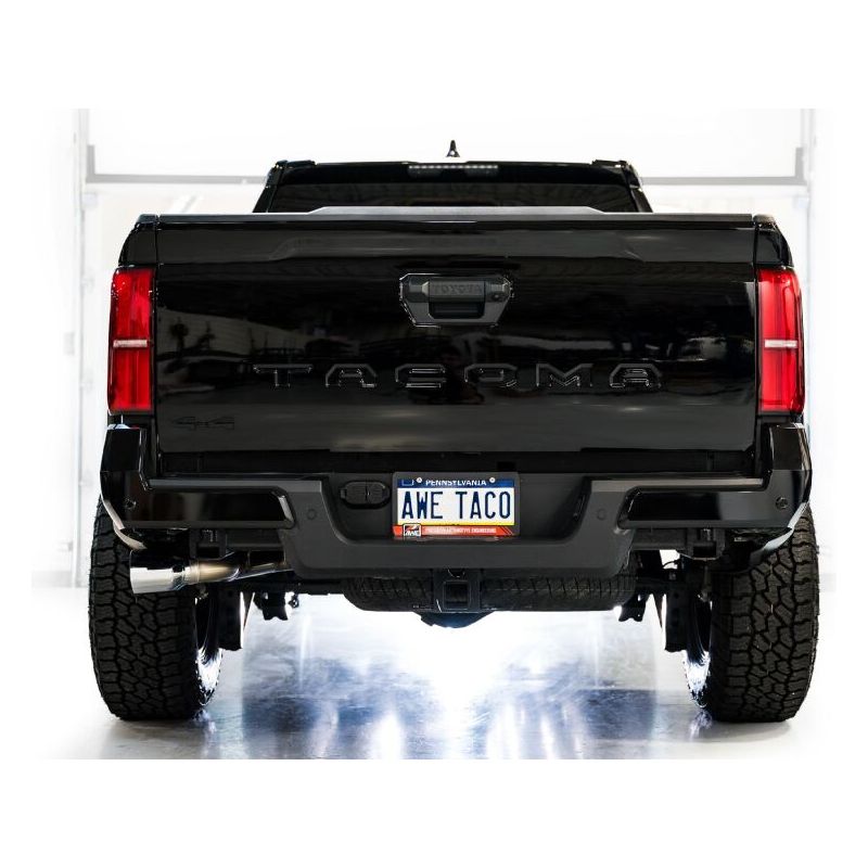 AWE Exhaust - 2024+ Toyota Tacoma Dual Chrome Silver Tips