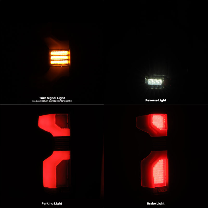 AlphaRex 19-24 Chevy Silverado 1500 / 20-24 2500HD/3500HD LUXX-Series LED Tail Lights Red 620068 *Discontinued