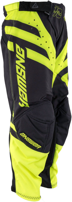 Answer 24 Arkon Nitrus Pants Black/Hyper Acid Youth Size - 16 442643